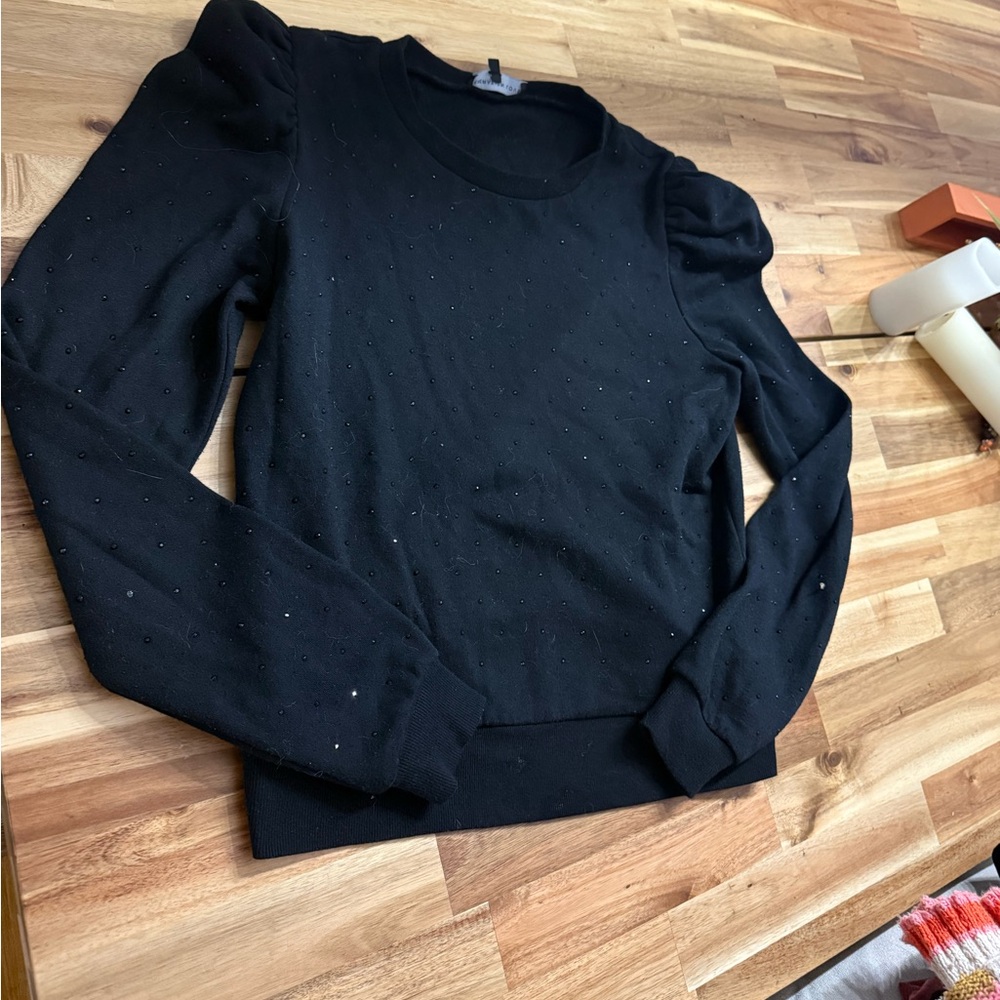 Generation Love Black Embellished Top